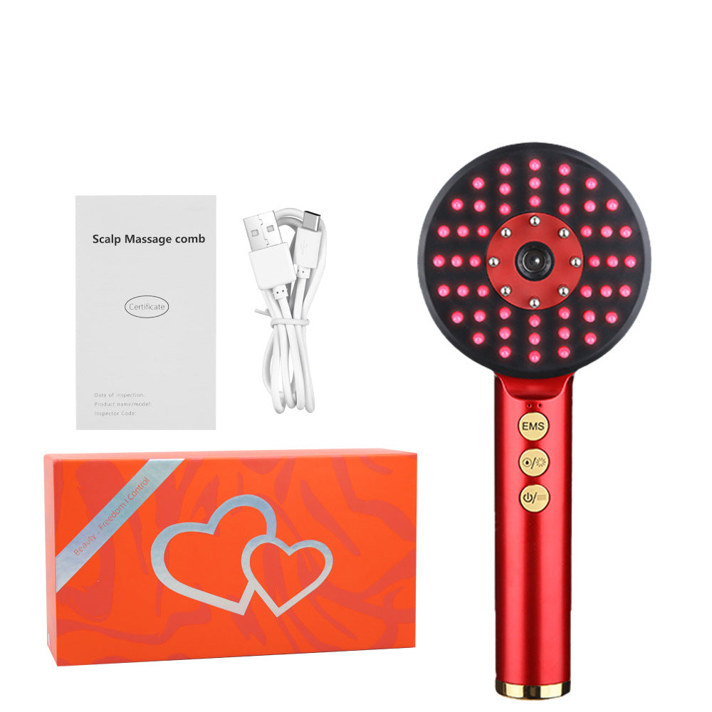 Scalp Massage Comb Red Light Hair Growth Device Nano Spray