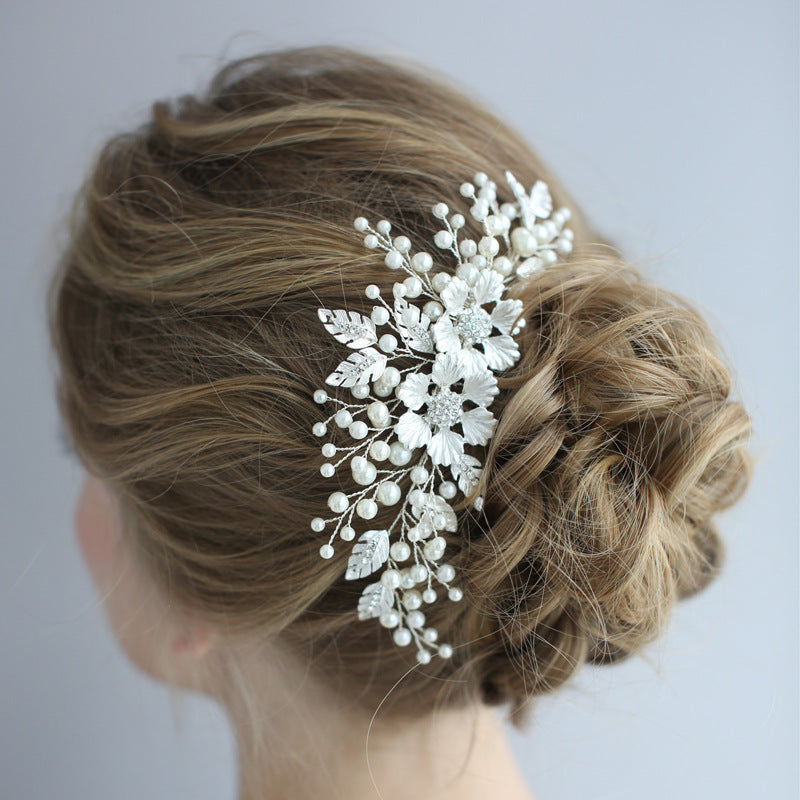 Handmade Wedding Accessory Pearl Hair Comb