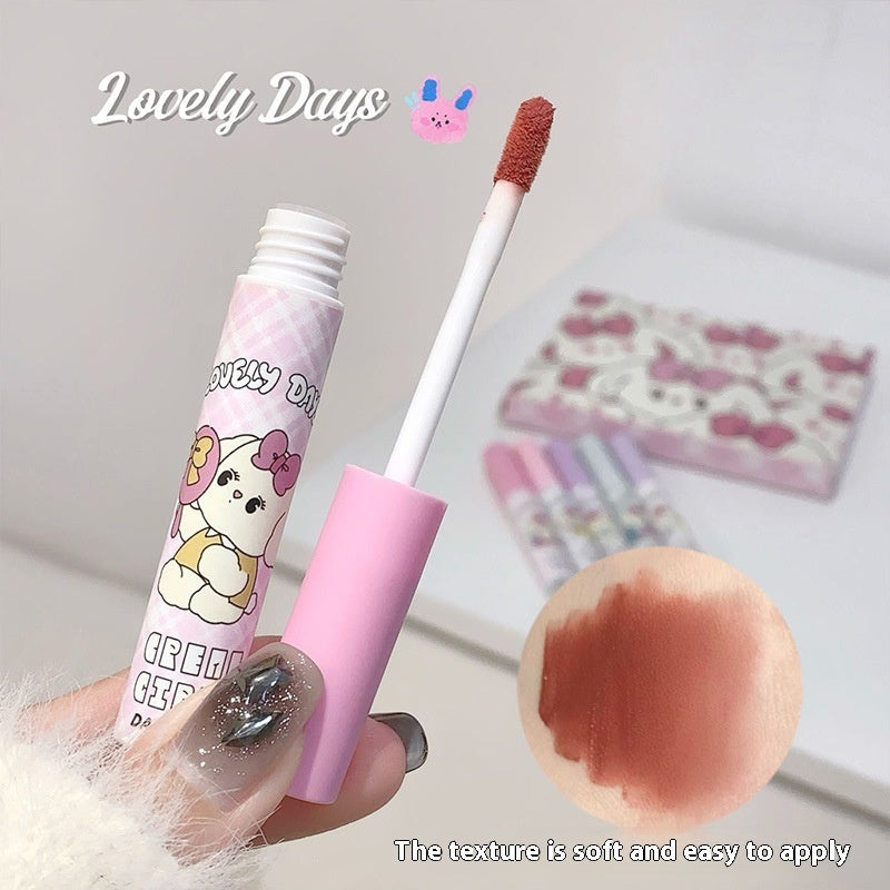 Soft Cute Rabbit Lip Glaze Set