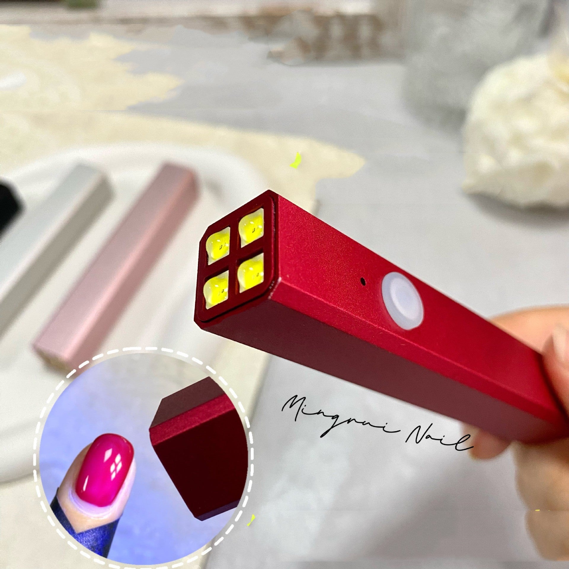YNH-007 Nail Metal Handheld Lamp Long Endurance