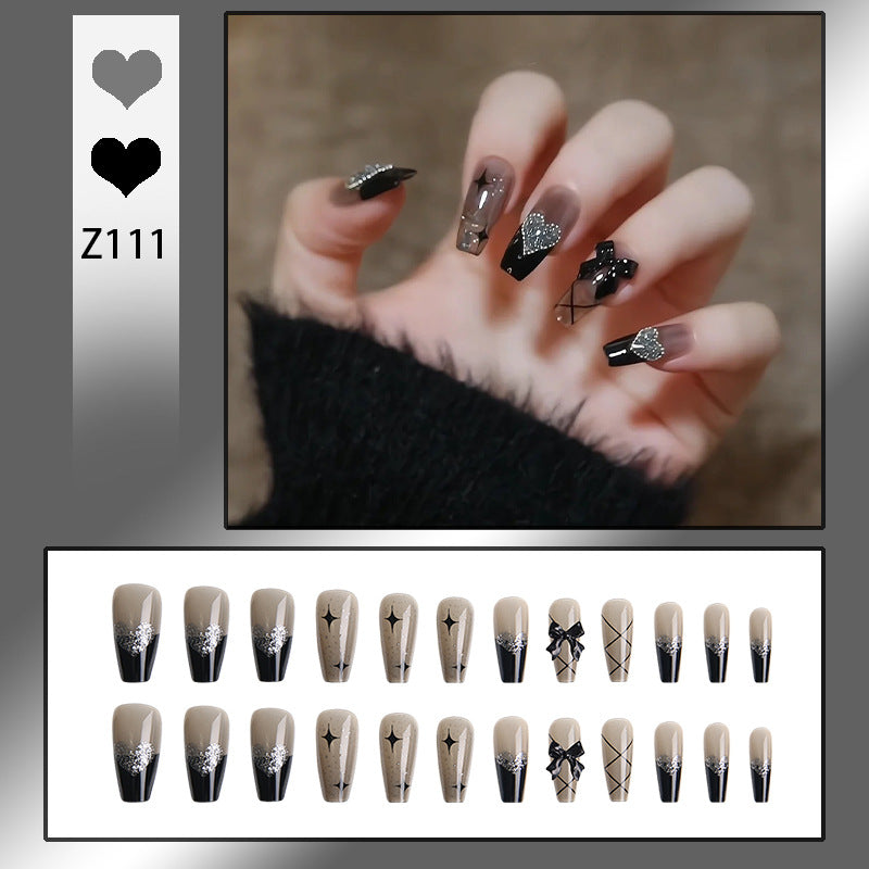 Light Luxury Pure Desire Style With White Nail Patches