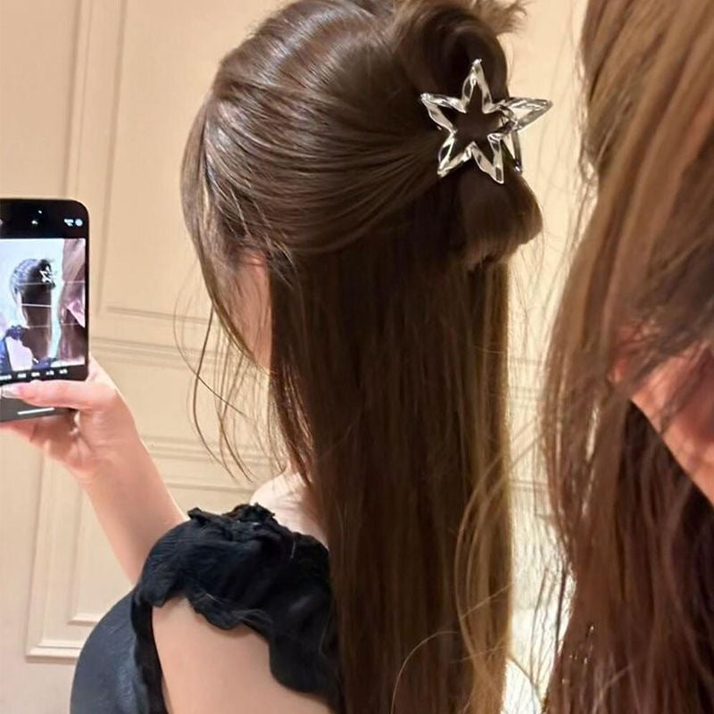 Female Cold Wind Liquid Star Hairpin