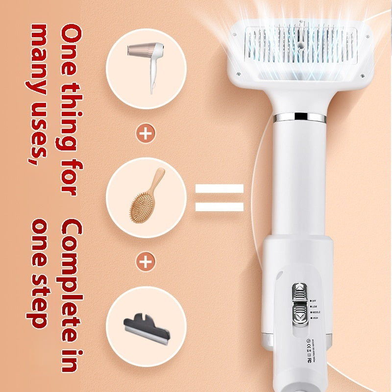 Pet Hair Dryer Dog Cat Hair Removal Hot Air Comb