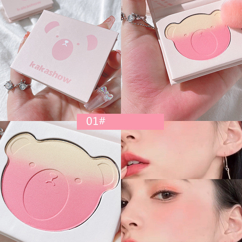 Kakashow Bear Series Gradient Blush Is Not Easy To Fly Powder