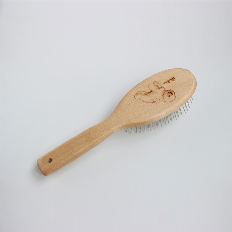 Long Haired Cat Dog Solid Wood Comb  Draw Hair Groomer