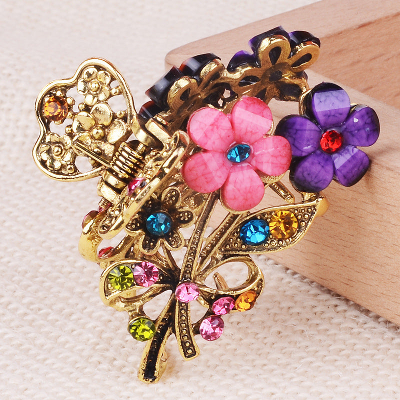 Ponytail Grab Clip Versatile Headwear Alloy Hairpin