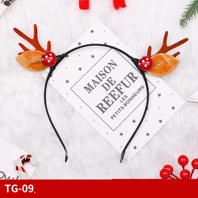Adult Children Non-woven Fabric Small Antler Bell Headband