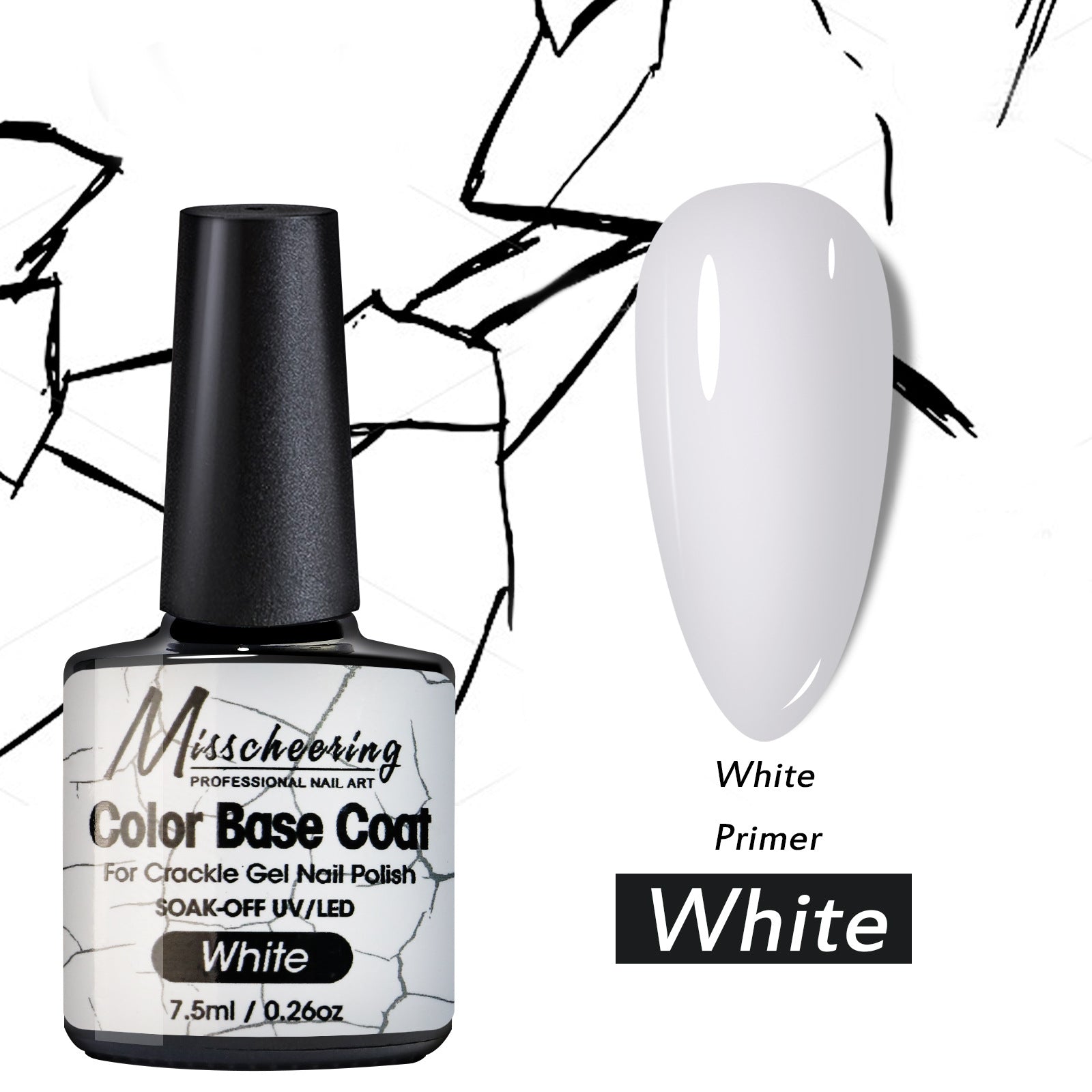 Crackle Nail Crack Glue Cracked Marble Gel Nail Polish
