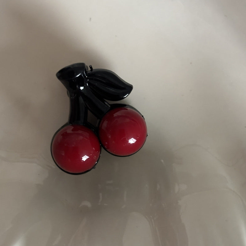 Cute Cherry Hair Clip Small Side Perfect For Half-up Hairstyles
