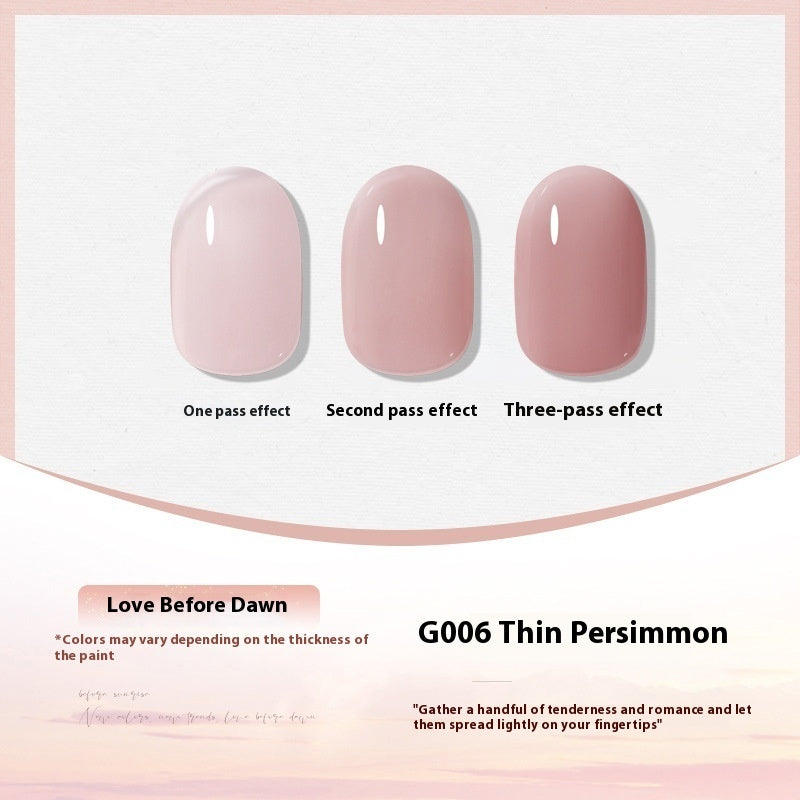 XEIJAYI Polish White Nude Transparent Color Nail Beauty UV