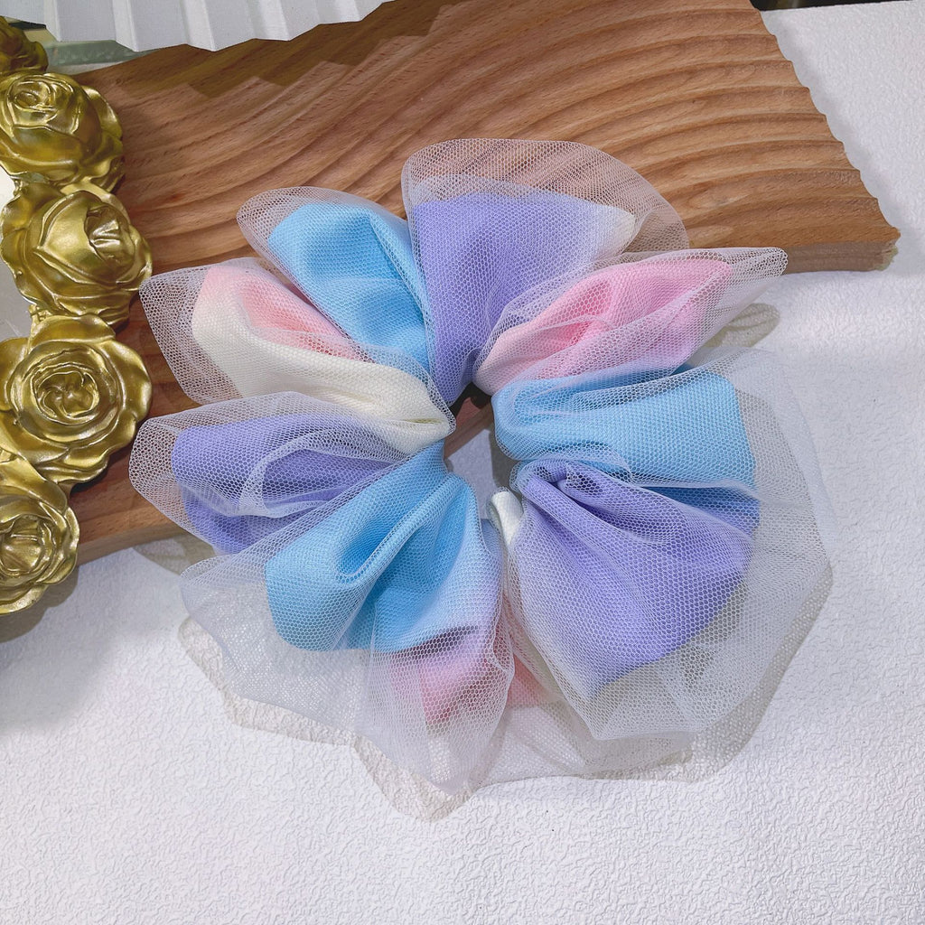 Rainbow Double-layered Large Intestine Hair Tie