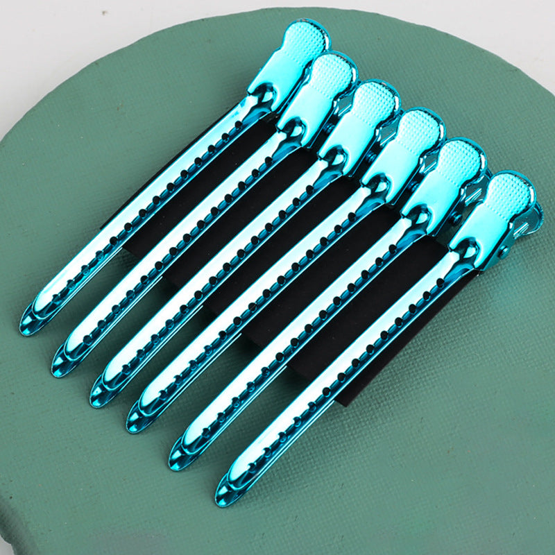 Stainless Steel Hair Styling Hair Root Fluffy Hand Push Corrugated Clip