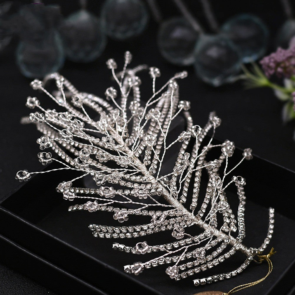 With Makeup Styling Photo Hair Comb Rhinestone Insert