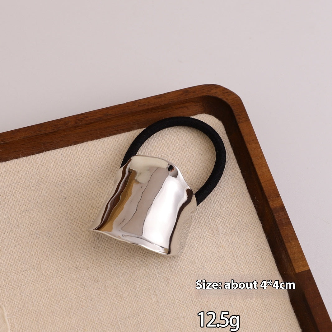 European And American Cold Style Geometric Metal Concave-convex Stretch Retro Head Rope