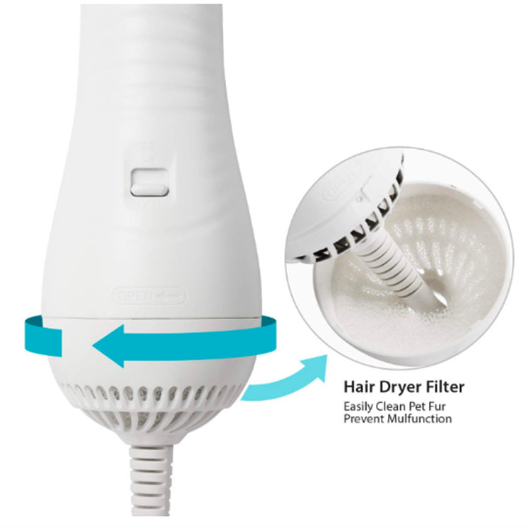 Pet Electric Hair Dryer Comb Dog Hair Heating Fan Drying And Drawing Combo Pet Hair Comb