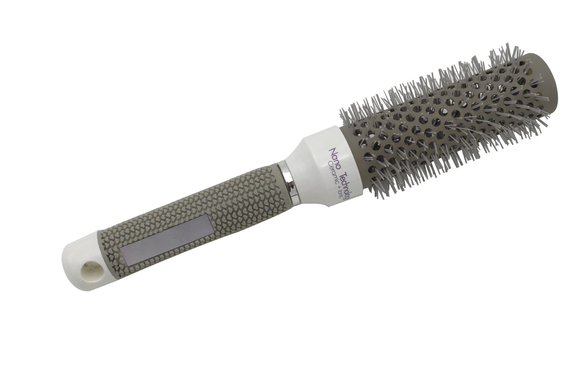 Gray Aluminum Tube Ceramic Round Hair Curling Comb