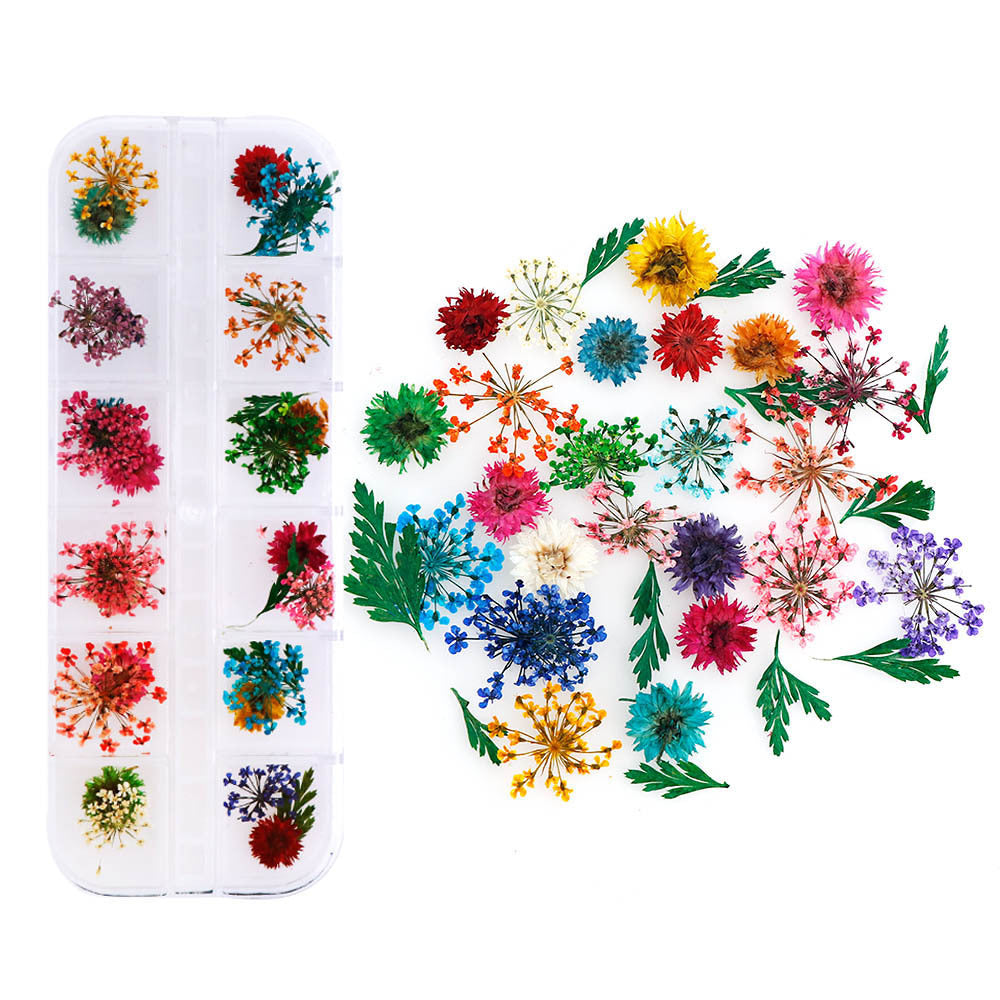 Nail Accessories Handmade DIY Nail Patches With Dried Flowers