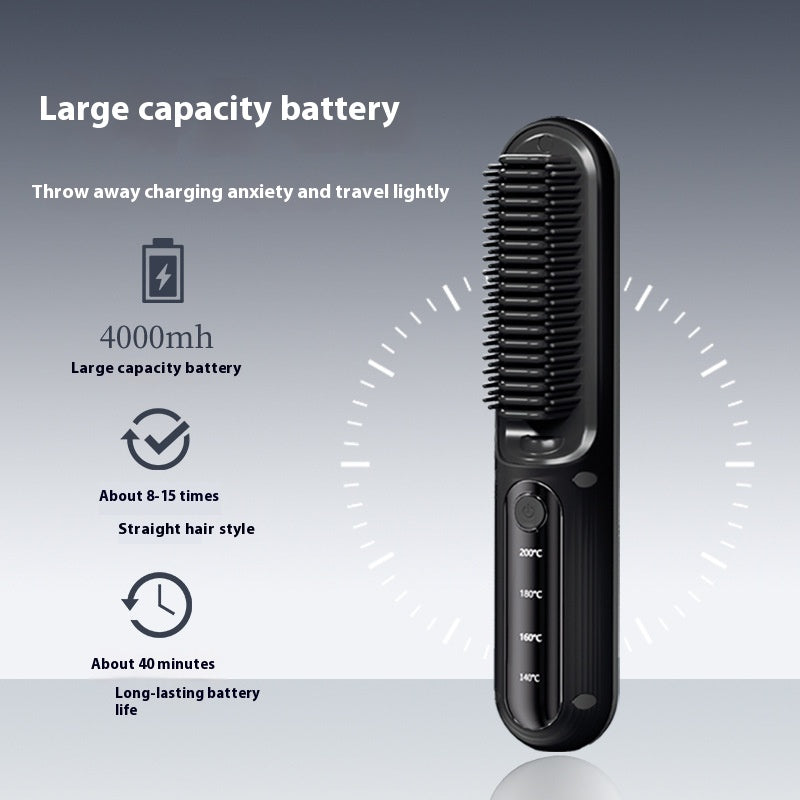 Wireless Straight Comb Anion Fluffy Artifact