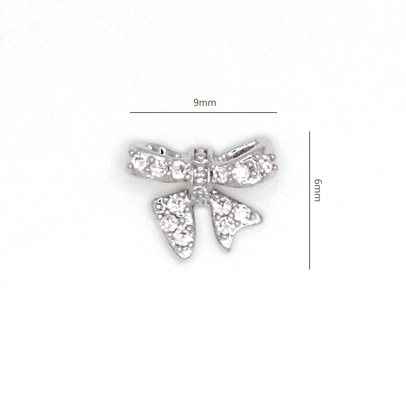 Climate Flowers Bow Zircon Nail Ornament Zircon