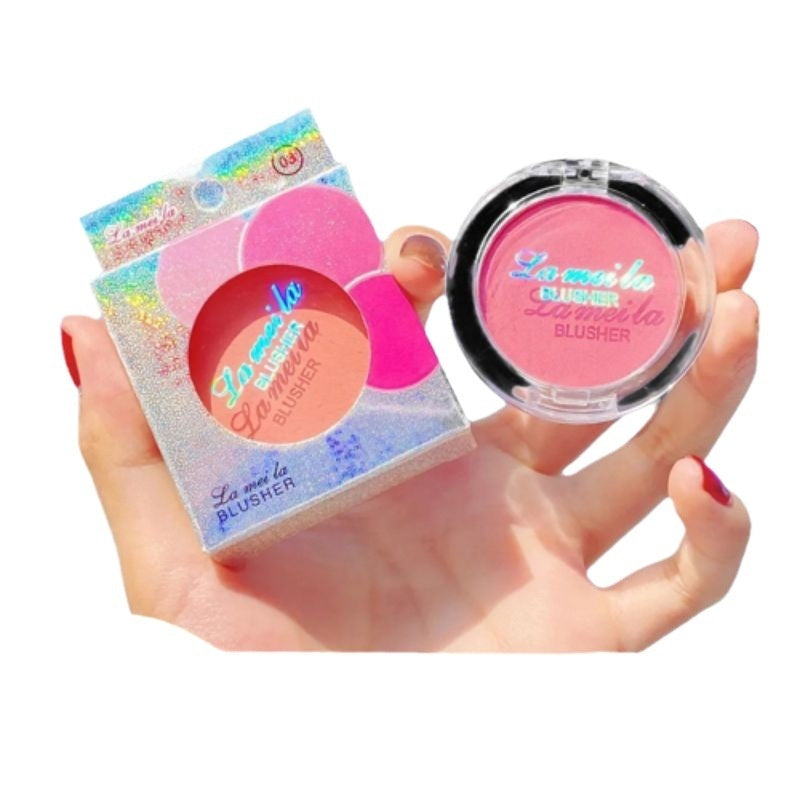 La Mei La Women's Fashion Highlight Blush Makeup Palette Face Repair Pearlescent