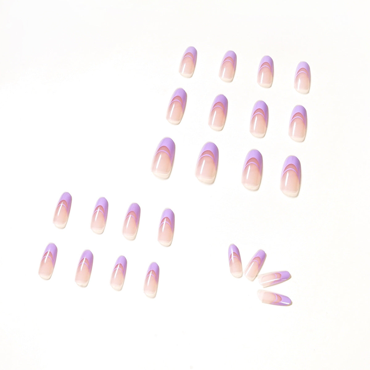 Fashion Simple Double French Wear Nail Art