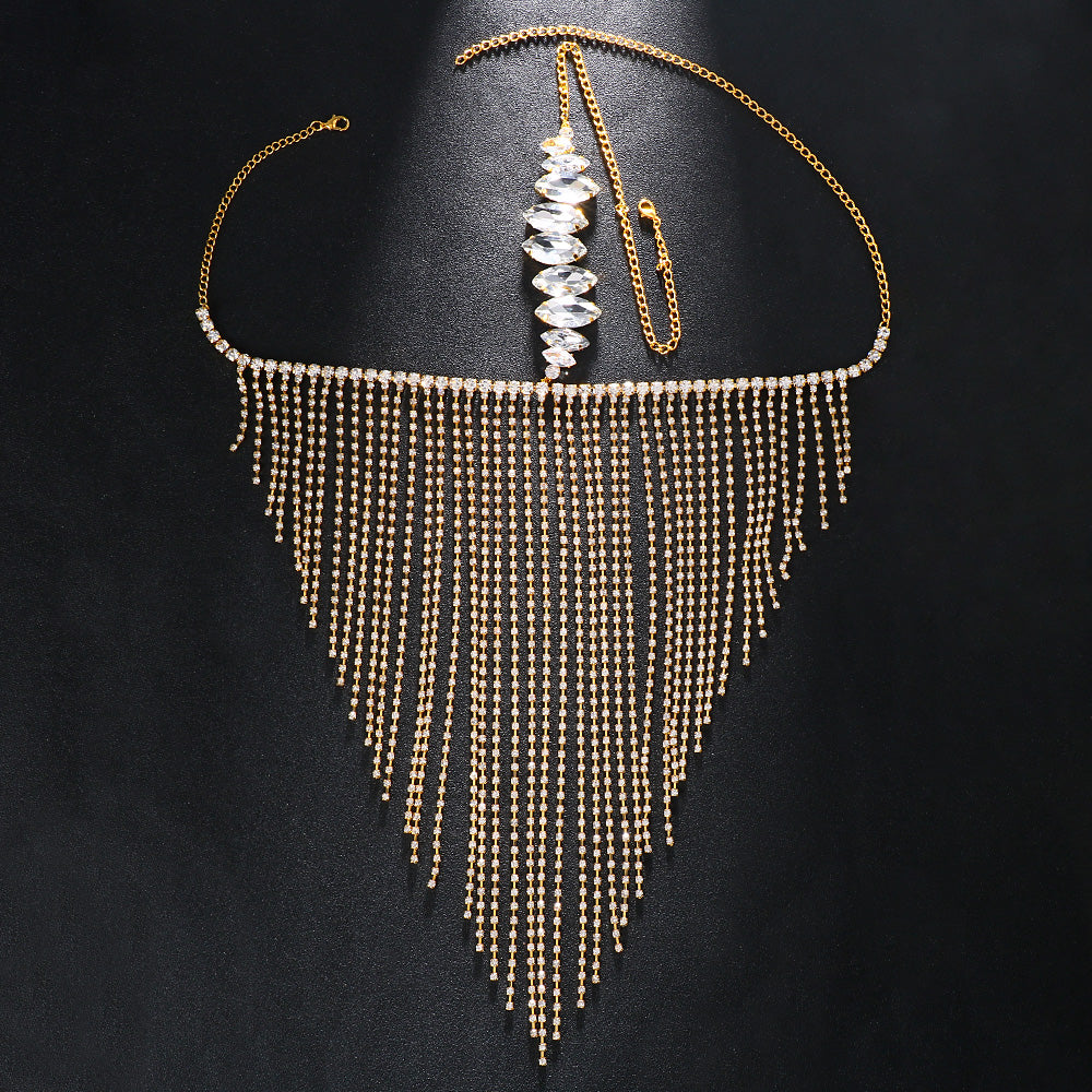Creative Mysterious Diamond Tassel Mask
