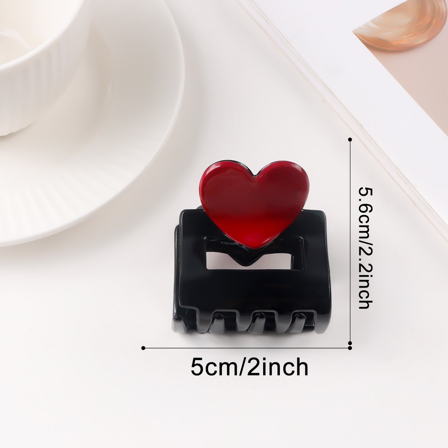 Valentine's Day Heart Shaped Versatile Hair Accessory Shark Clip