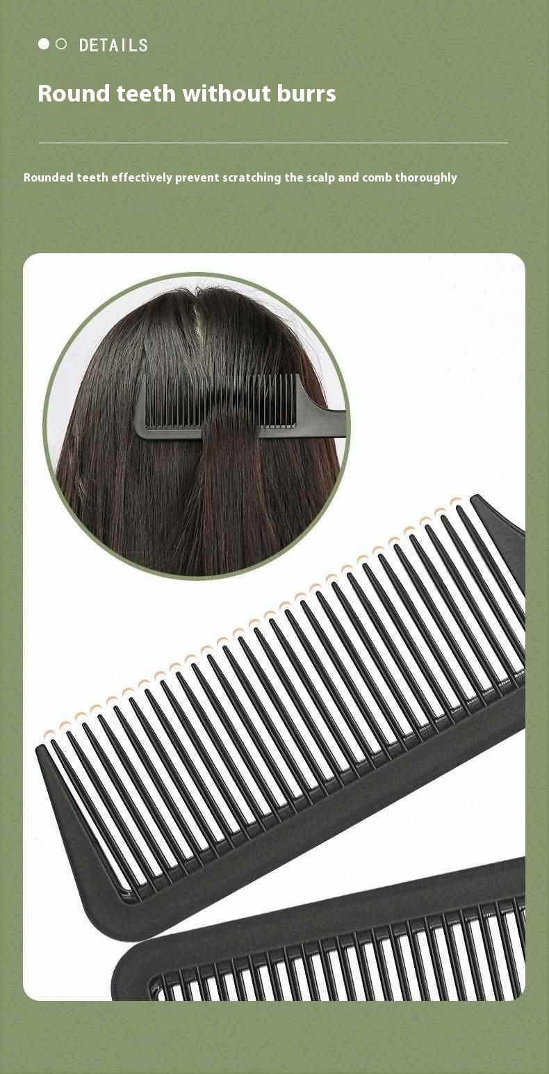 Black Hairdressing Household Minimalist Dense Gear Comb
