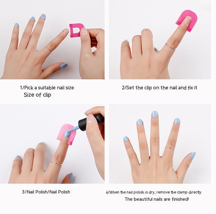Gradient Nail Art Anti-overflow Protective Folder
