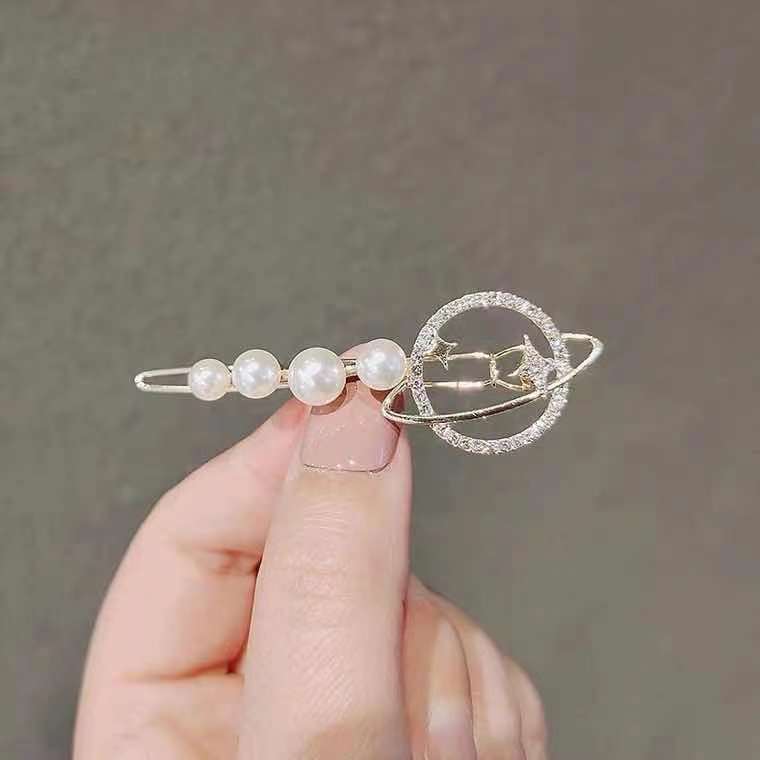 Japan And South Korea Dream Planet Barrettes Internet Celebrity Bang Side Clip Girl Head Clip Frog Buckle