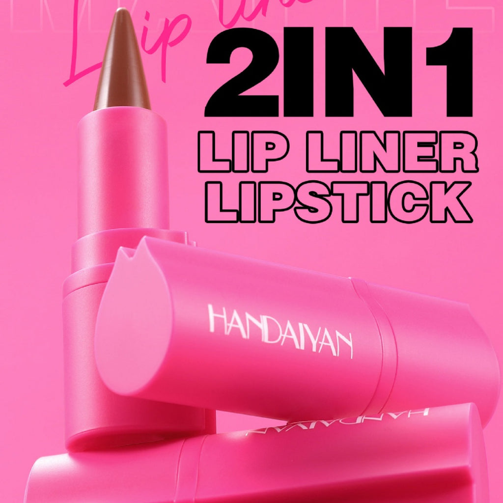 Matte Lipstick Lip Liner 2-in-1 8 Colors