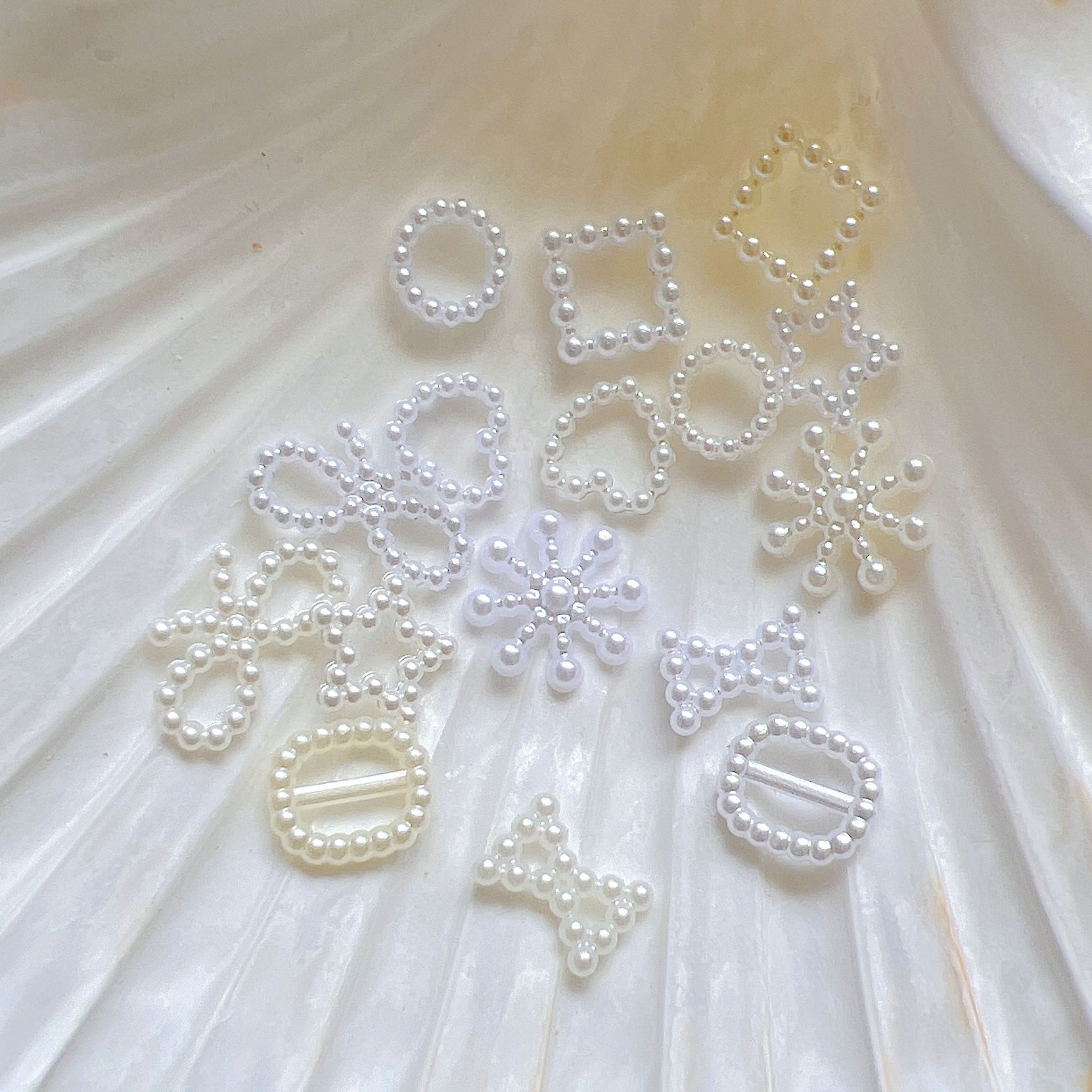 Nail Art Five-pointed Star Bowknot Square Resin Embellishment