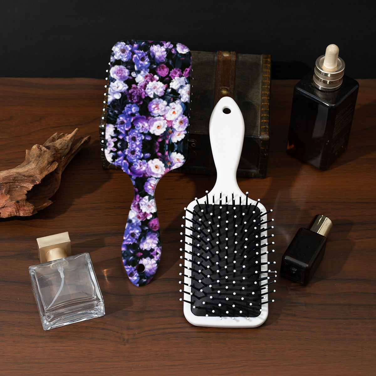 In Stock Supply Best-seller On Douyin For Women Only Comb Big Flower Print Air Cushion Comb Shunfa Massage Comb