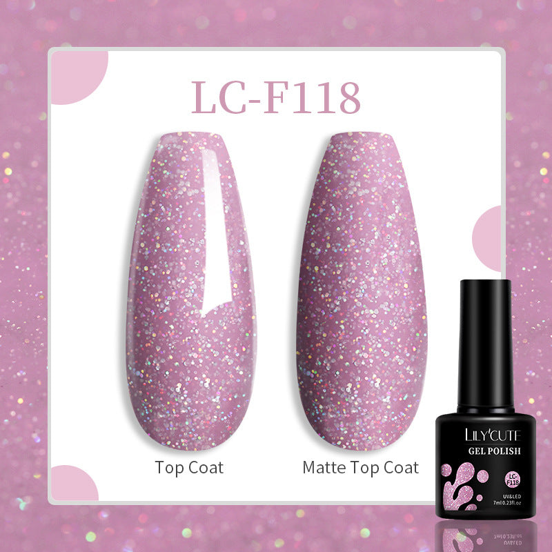 Lilycute 184 Colors Full Set Nail Glue Set Matte Nail Art Non-wash Sealing Layer Nail Polish Gel Base Gel
