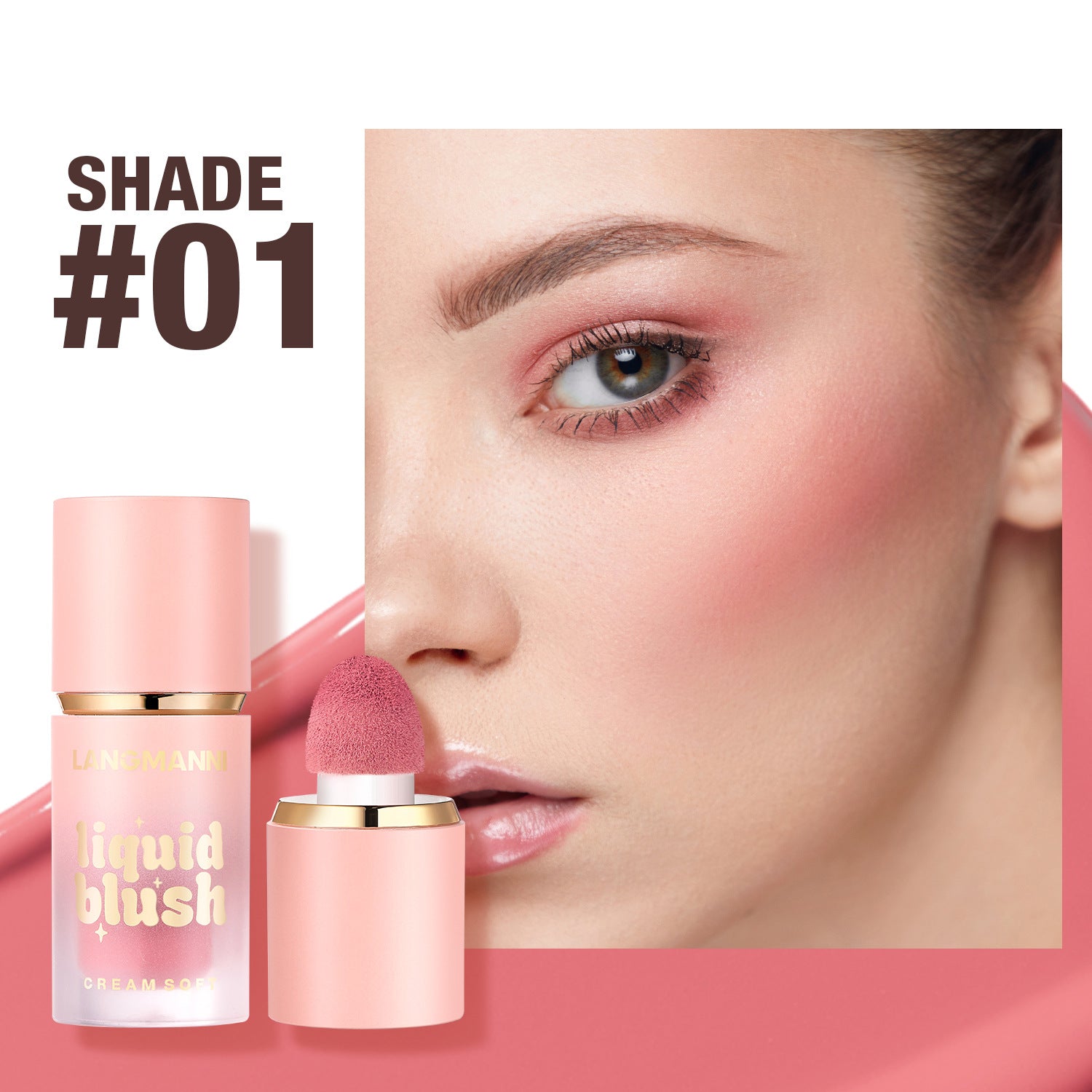 Langmanni Liquid Blush Facial Makeup Repair