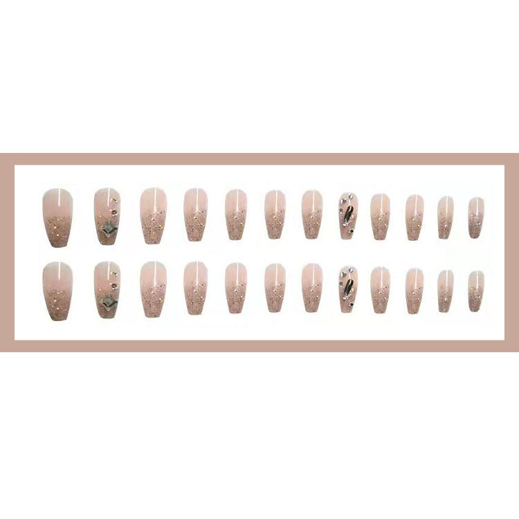 Removable Broken Diamond Bow Nail Sticker