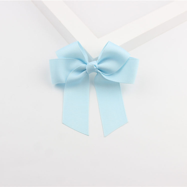 European And American Children Hairpin Ornament Four-ear Ribbon