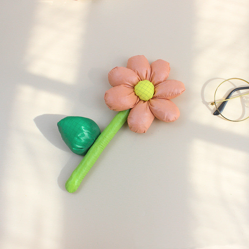 Flowers With Green Leaves Filled With Cotton Cute Jewelry Diy Hair Band Decorative Accessories