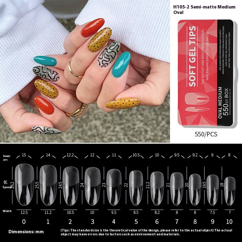 Porcelain White Box Nail Polish Ultra-thin And Scratch Free Matte soft gel tips
