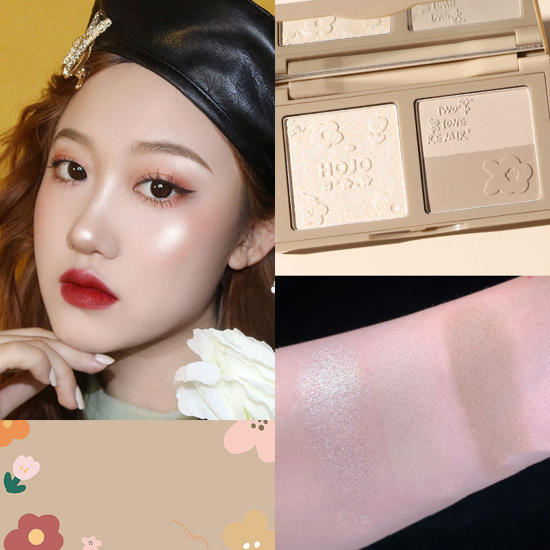 Hojo Three-in-one Highlighter Natural Three-dimensional Shadow Blush