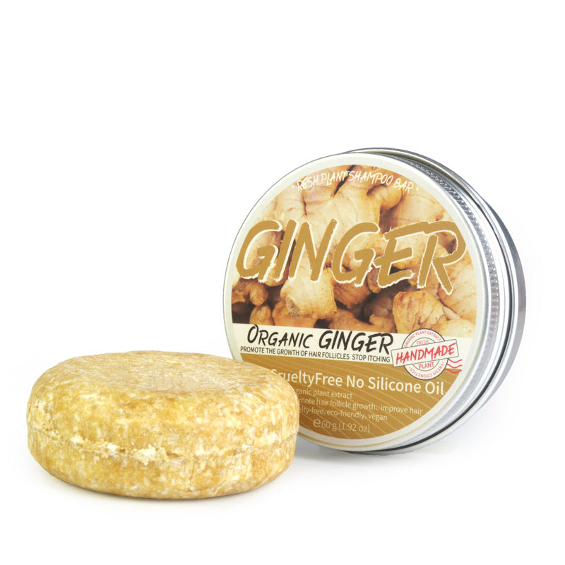 Fresh Plant Ginger Shampoo Soap Anti-dandruff Refreshing