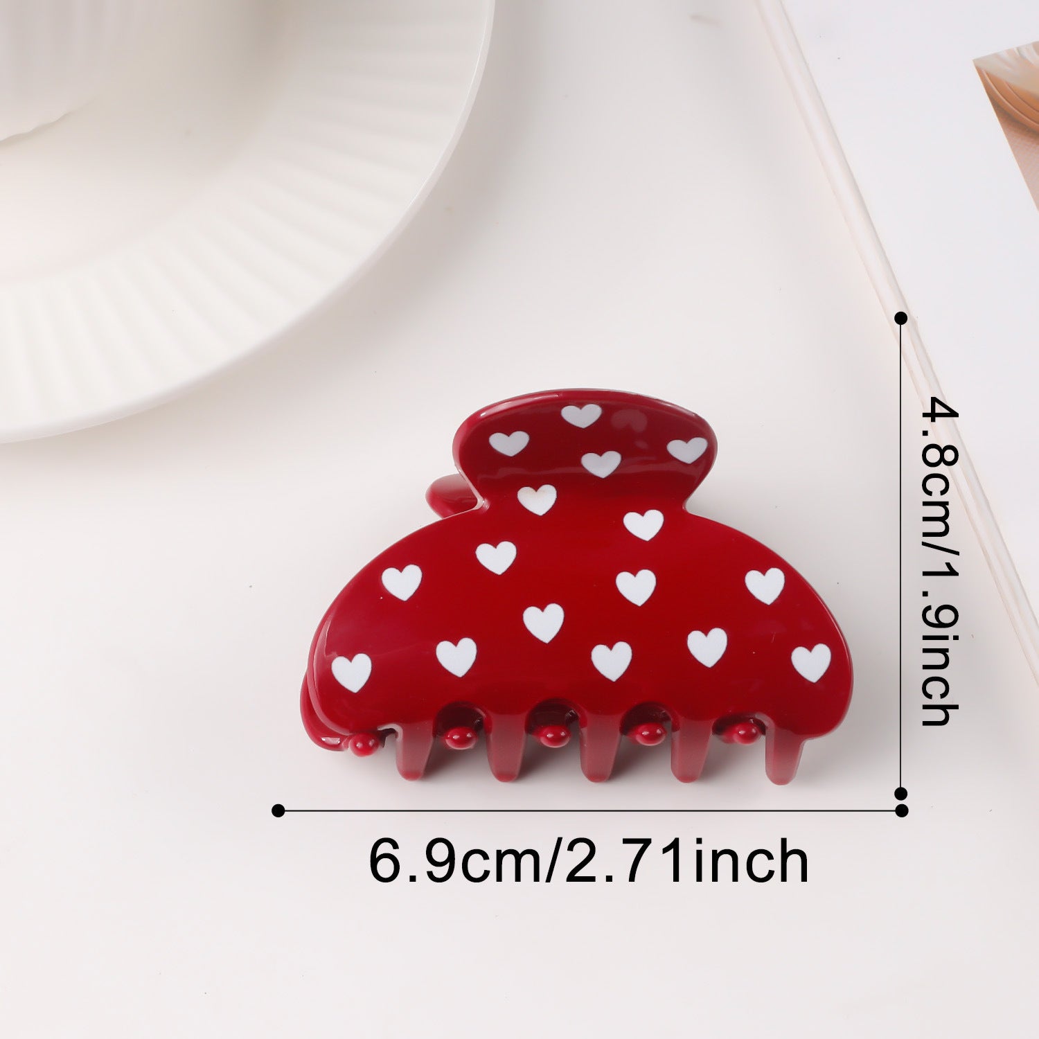 Valentine's Day Heart Shaped Versatile Hair Accessory Shark Clip