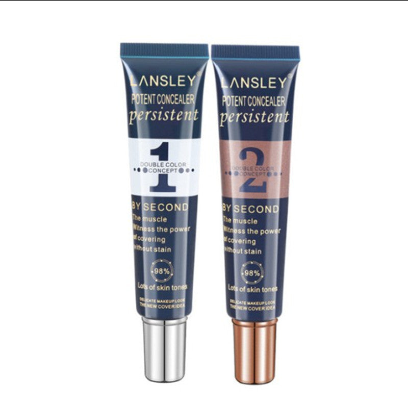 Two-tone Concealer To Cover Acne Marks And Foundation 2-in-1