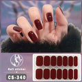 Waterproof Solid Color Nail Art Nail Shaped Piece
