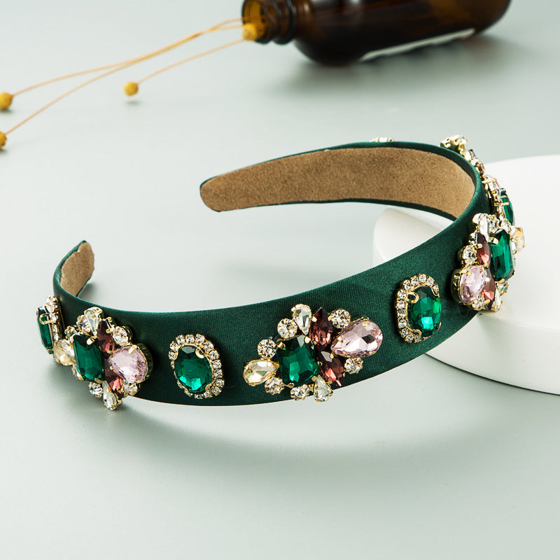 Fashion Sparkling Crystal Flower Baroque Headband