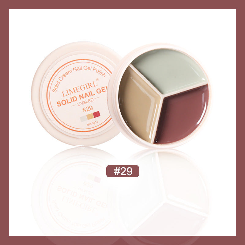 LimeGirl Cream Nail Polish Eye Shadow Bag