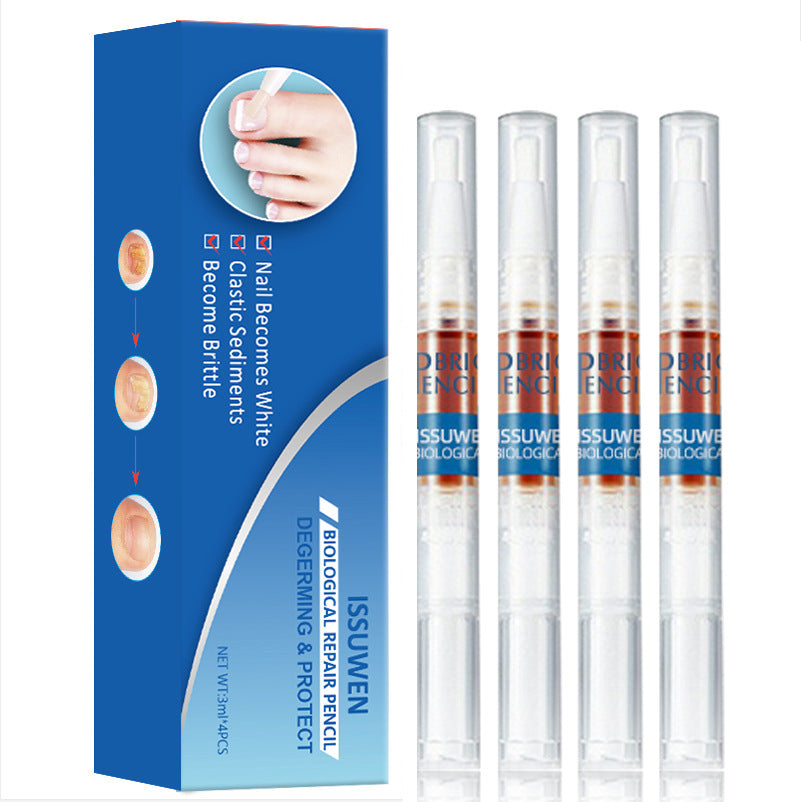 Issuwen Gray Nail Pen 4 Pack Repairing Liquid