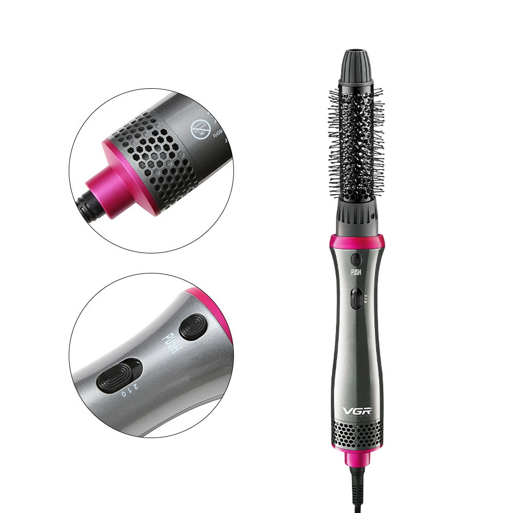 Multifunctional Warm-air Comb Hair Curler And Straightener Dual-use