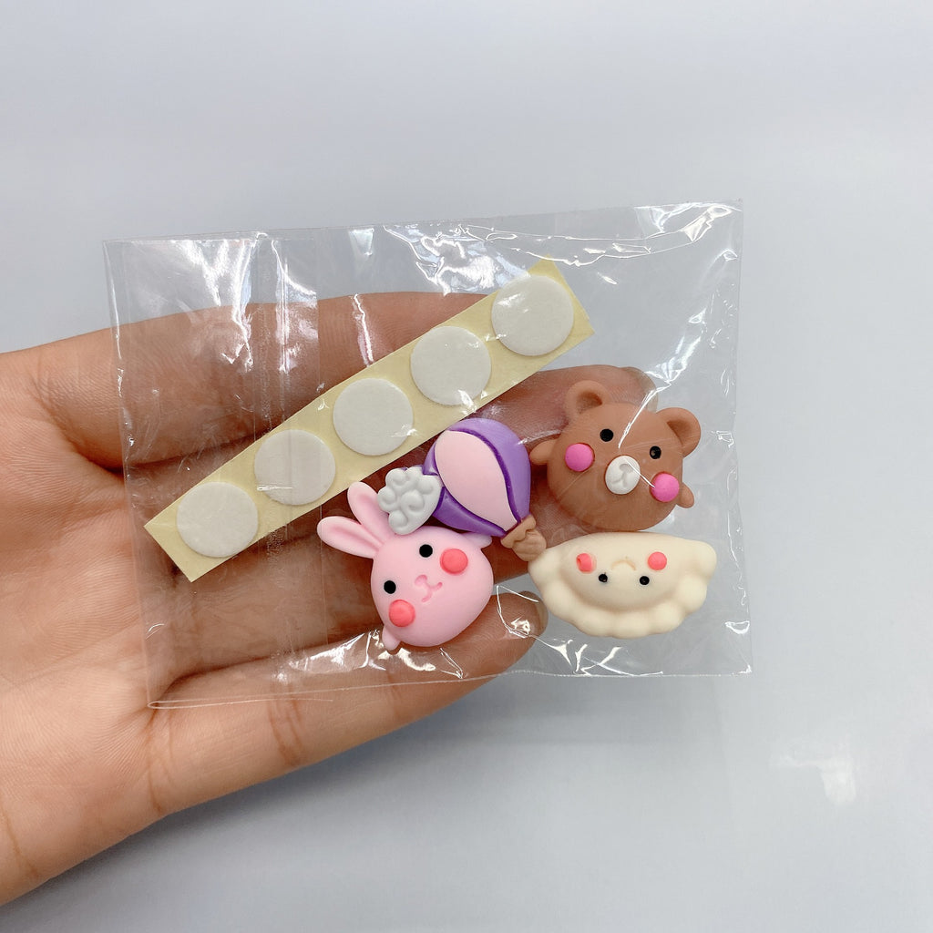 Cup Stickers Cute Cartoon Resin Patch Cream Glue