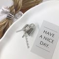 High Sense Pearl Chain Decorative Hair Hook Fashion Metal Low Ponytail Hairpin
